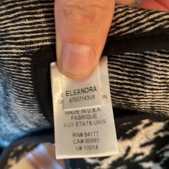 DIANE Von Furstenberg Eleanora black and white wool and cotton jacket - Picture 11 of 13